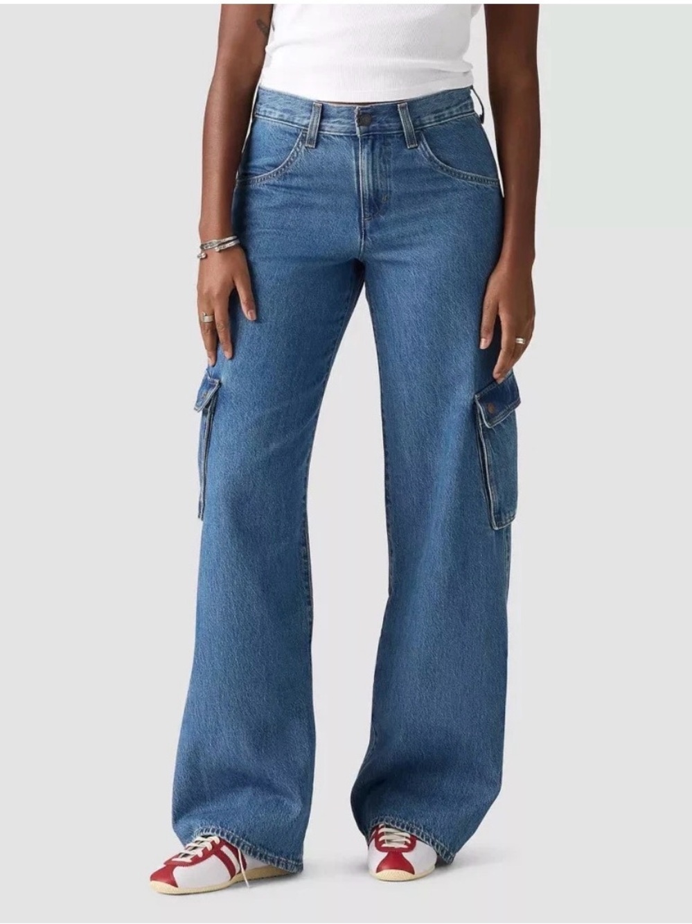 Levi's Superlow Loose Cargo Jeans Size 27